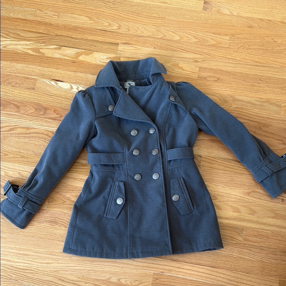 Worthington Double-Breasted Gray Jacket